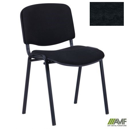 Стілець офісний AMF Ізо чорний Шкірозамінник чорний (011047)